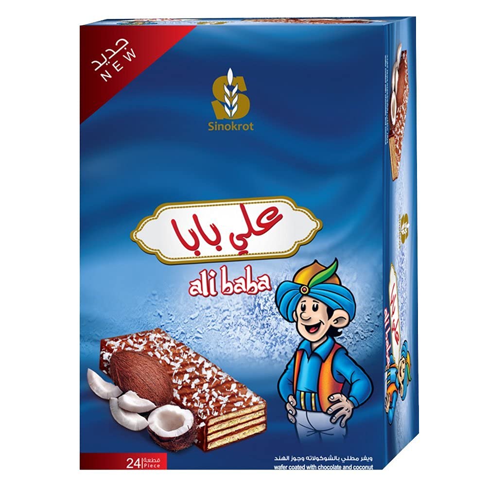 Ali Baba Chocolate Wafer With Coconut 25g Damaski