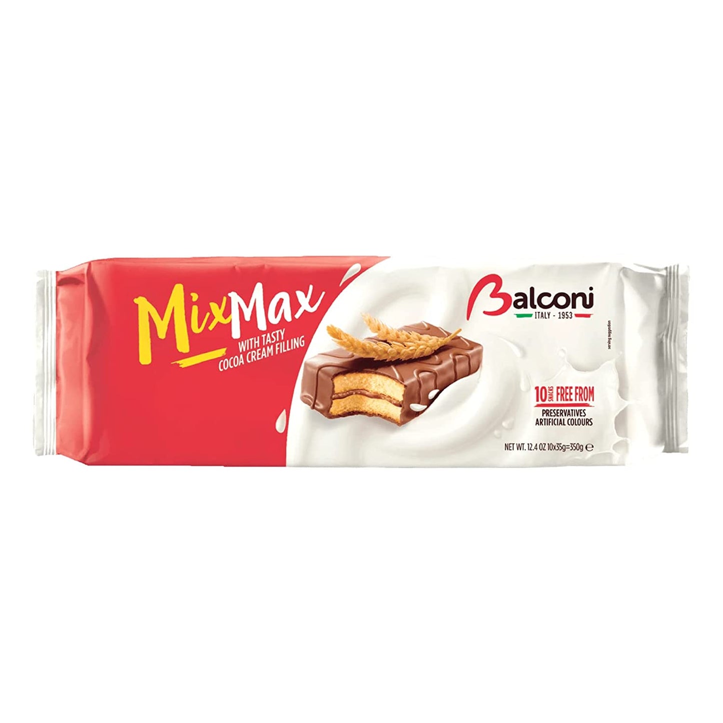 Balconi Mix Max Sponge Cake Bars With Cocoa Cream Filling (10 pcs) Damaski