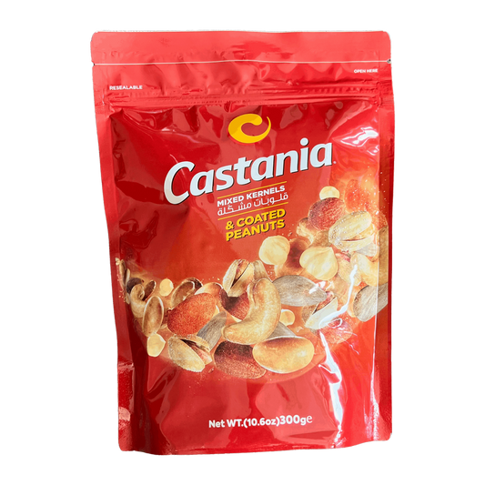 Castania Mixed Kernels & Coated Peanuts 300g Damaski