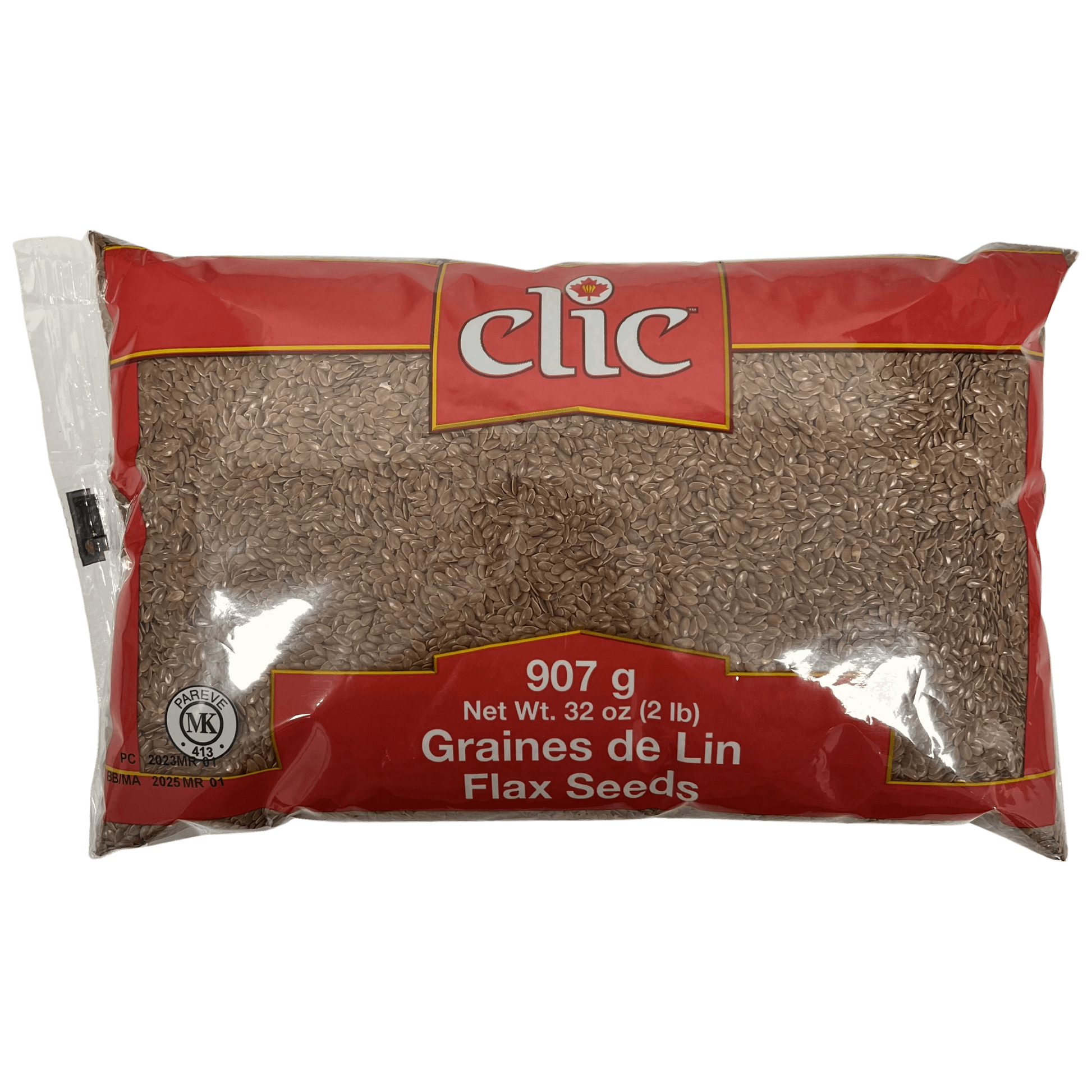 Clic Brown Flax Seeds 907g Damaski