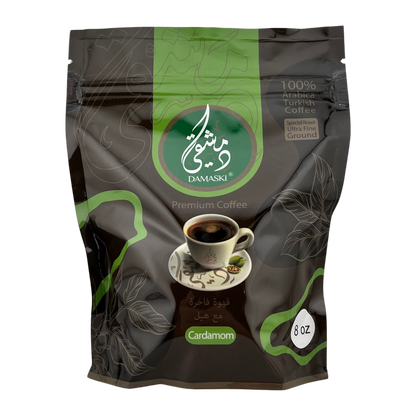 Damaski Turkish Coffee 8oz - Cardamom