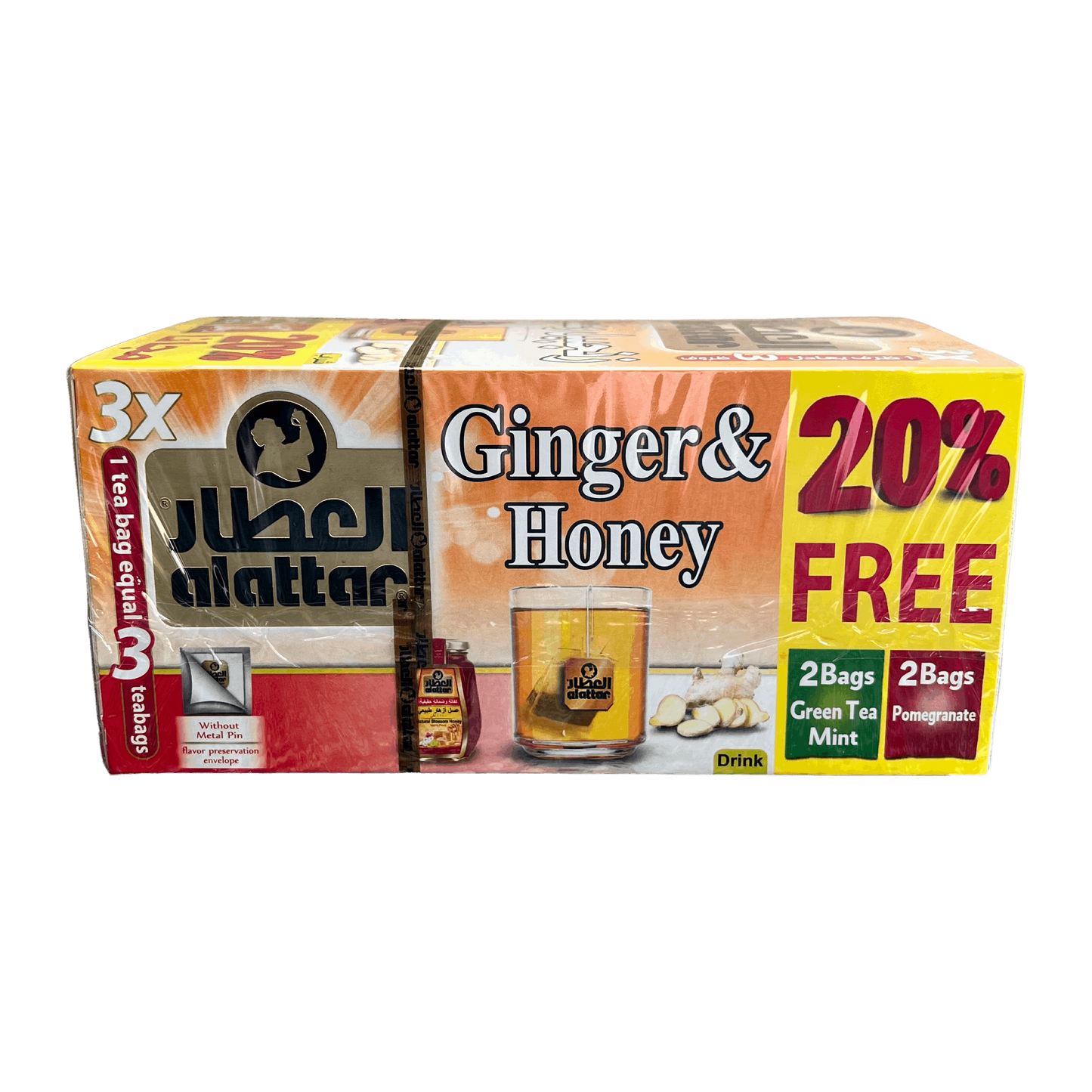 AlAttar Ginger & Honey Tea 20 Bags EN Damaski