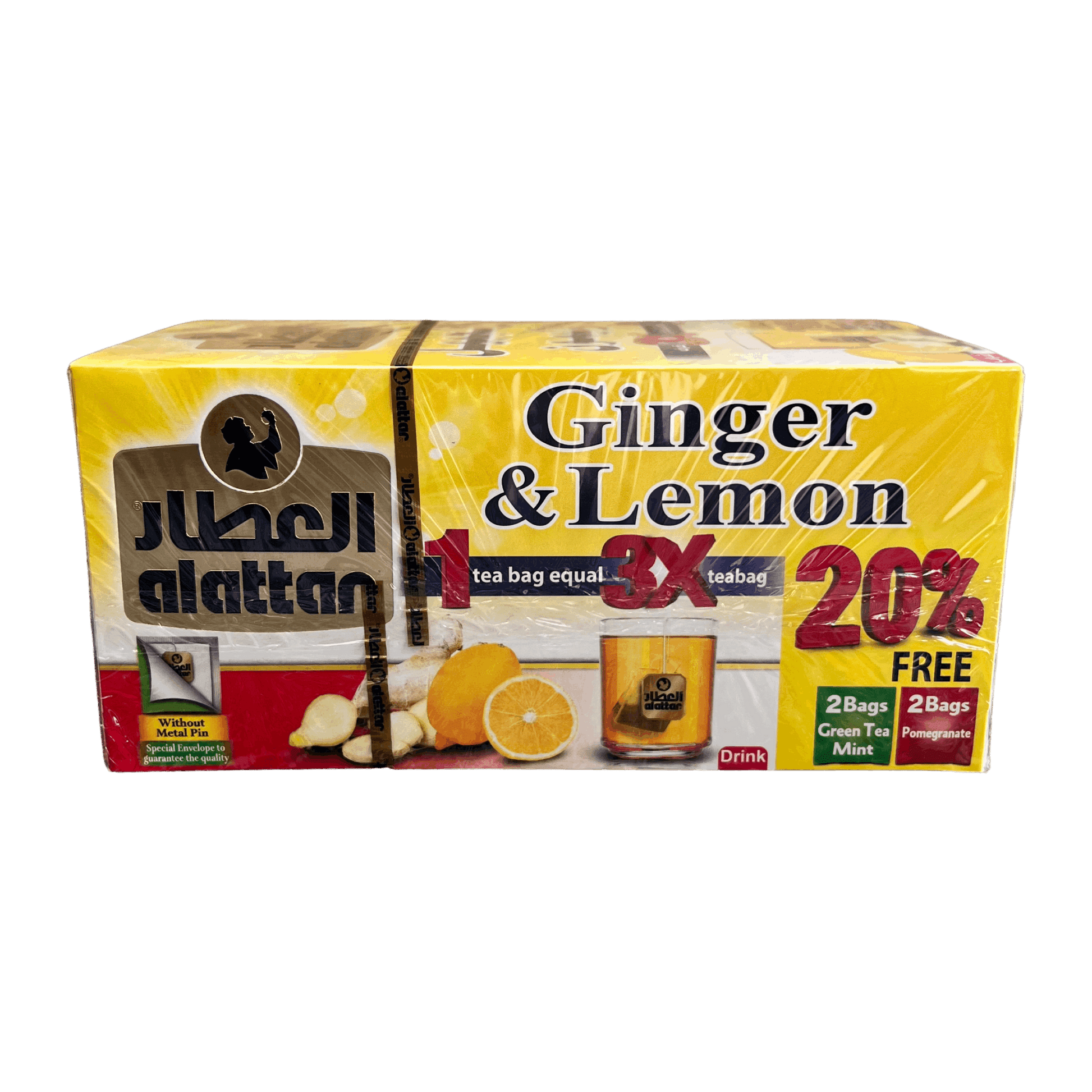 AlAttar Ginger & Lemon Tea 20 Bags - Damaski