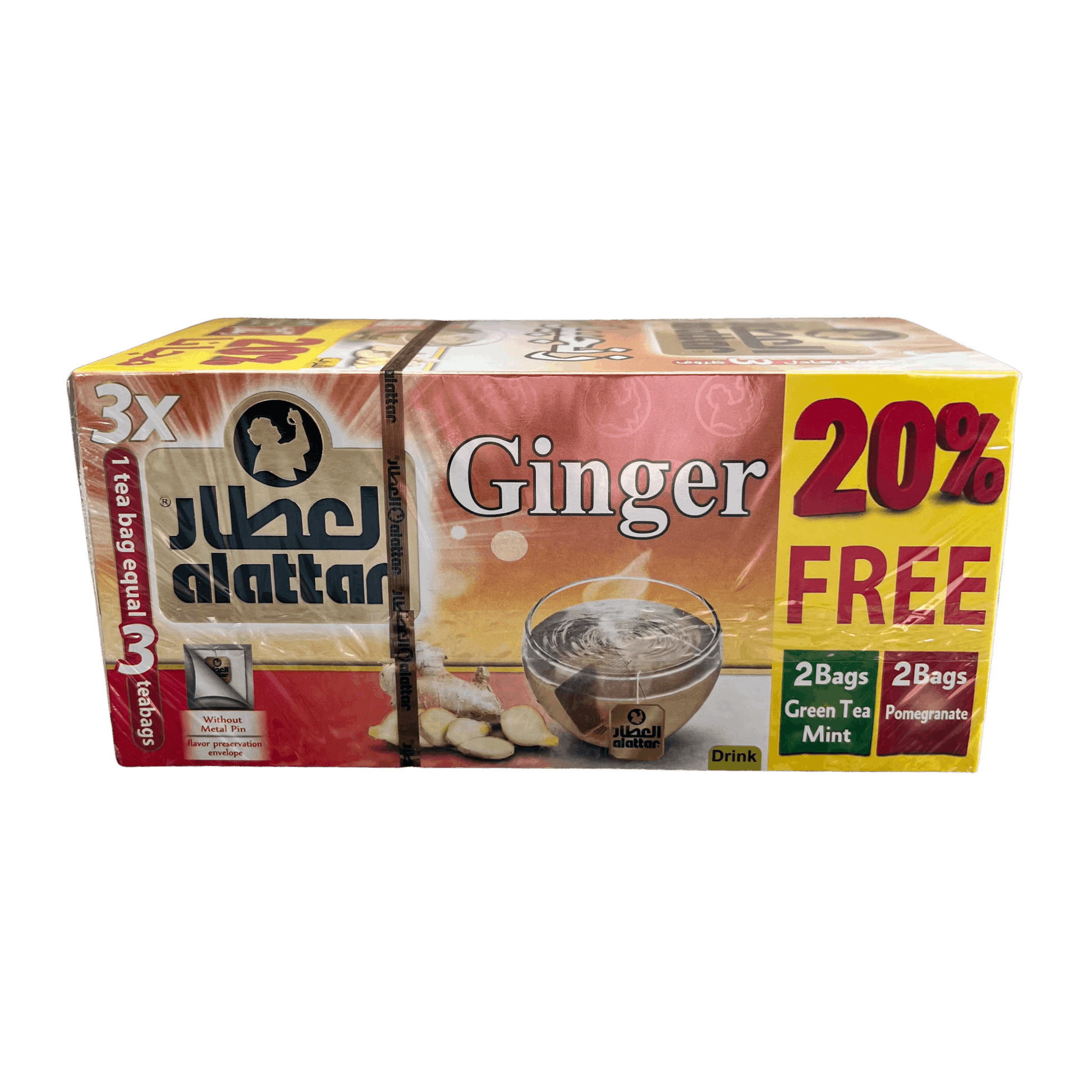 AlAttar Ginger Tea 20 Bags - Damaski