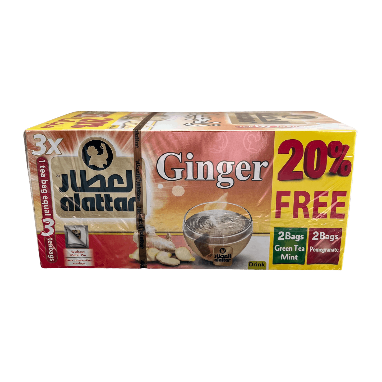 AlAttar Ginger Tea 20 Bags EN Damaski