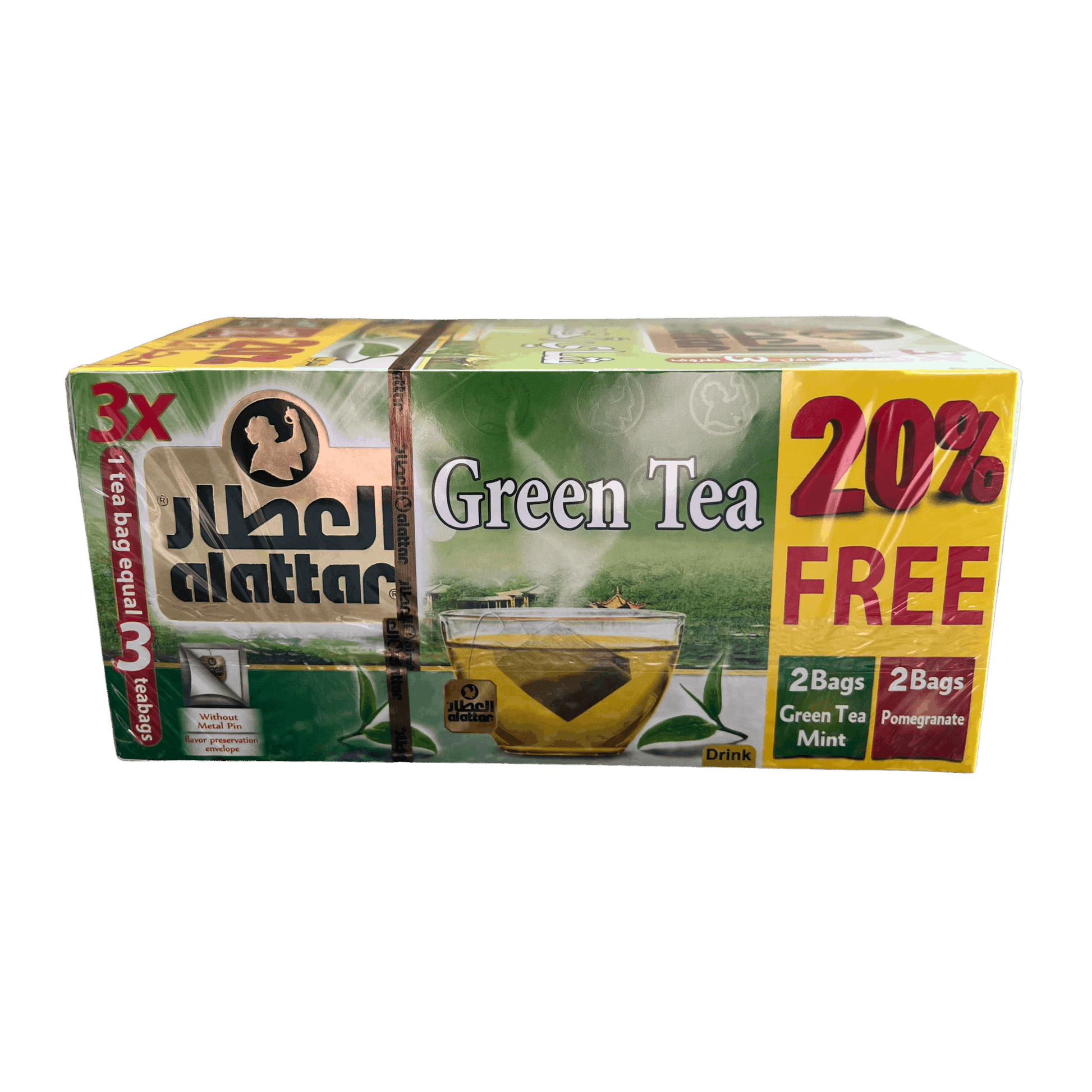 AlAttar Green Tea 20 Bags - Damaski