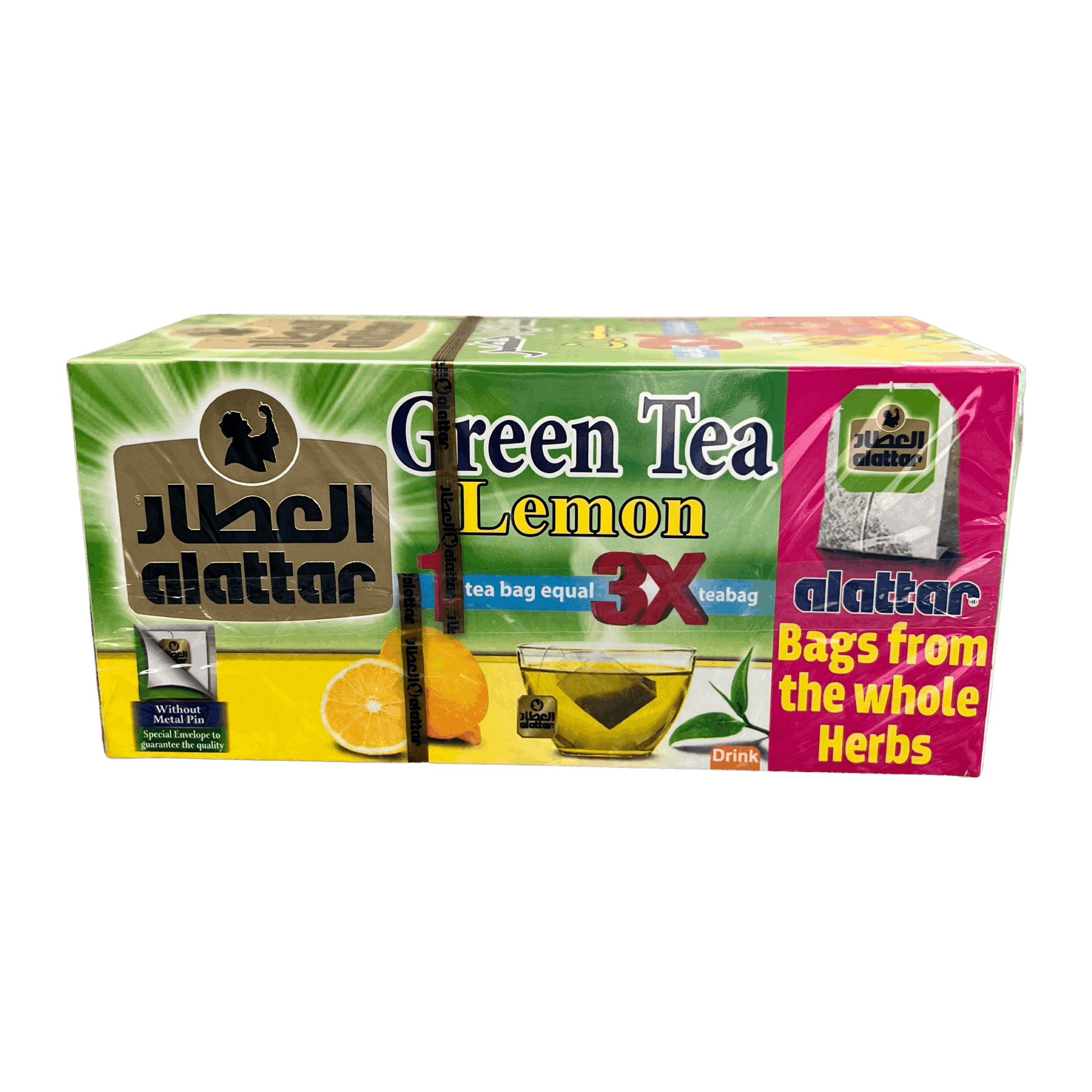 AlAttar Green Tea With Lemon 20 Bags - Damaski