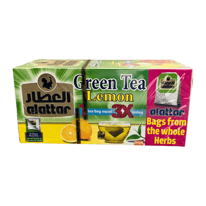 AlAttar Green Tea With Lemon 20 Bags - Damaski