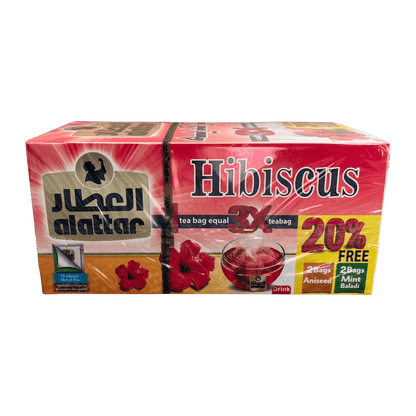 AlAttar Hibiscus Tea 20 Bags - Damaski