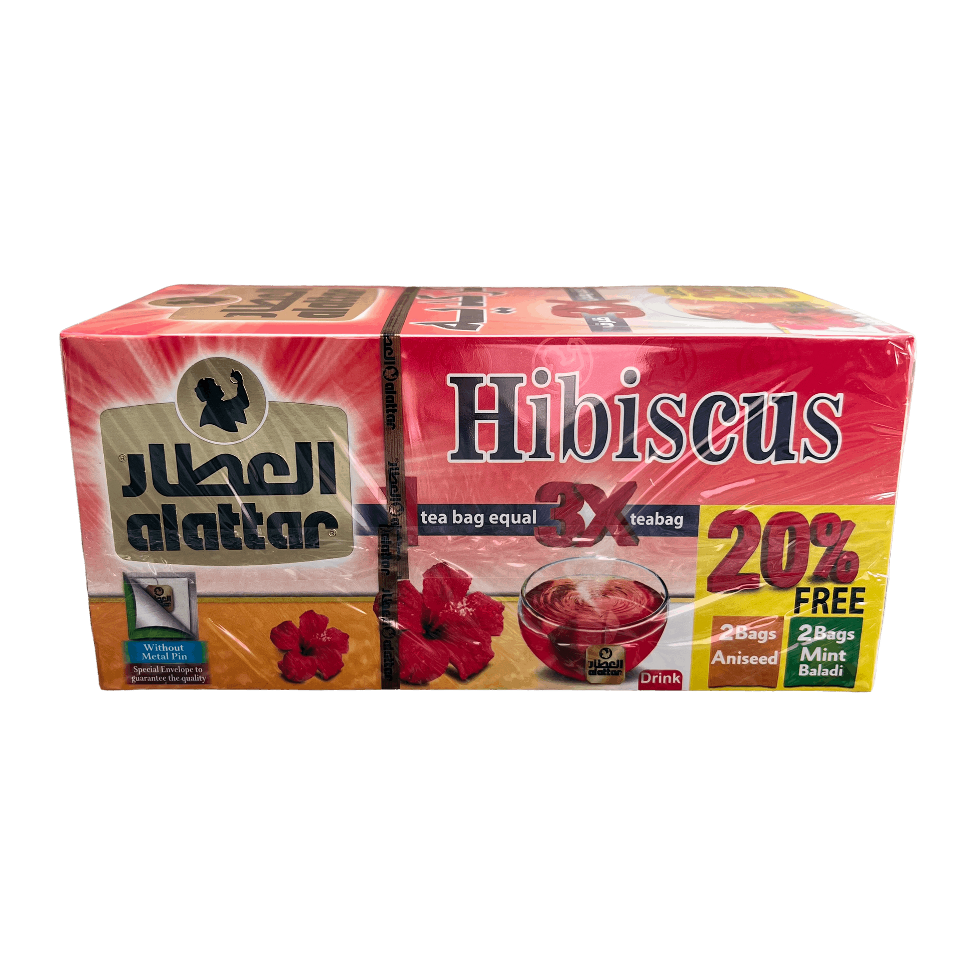 AlAttar Hibiscus Tea 20 Bags EN Damaski