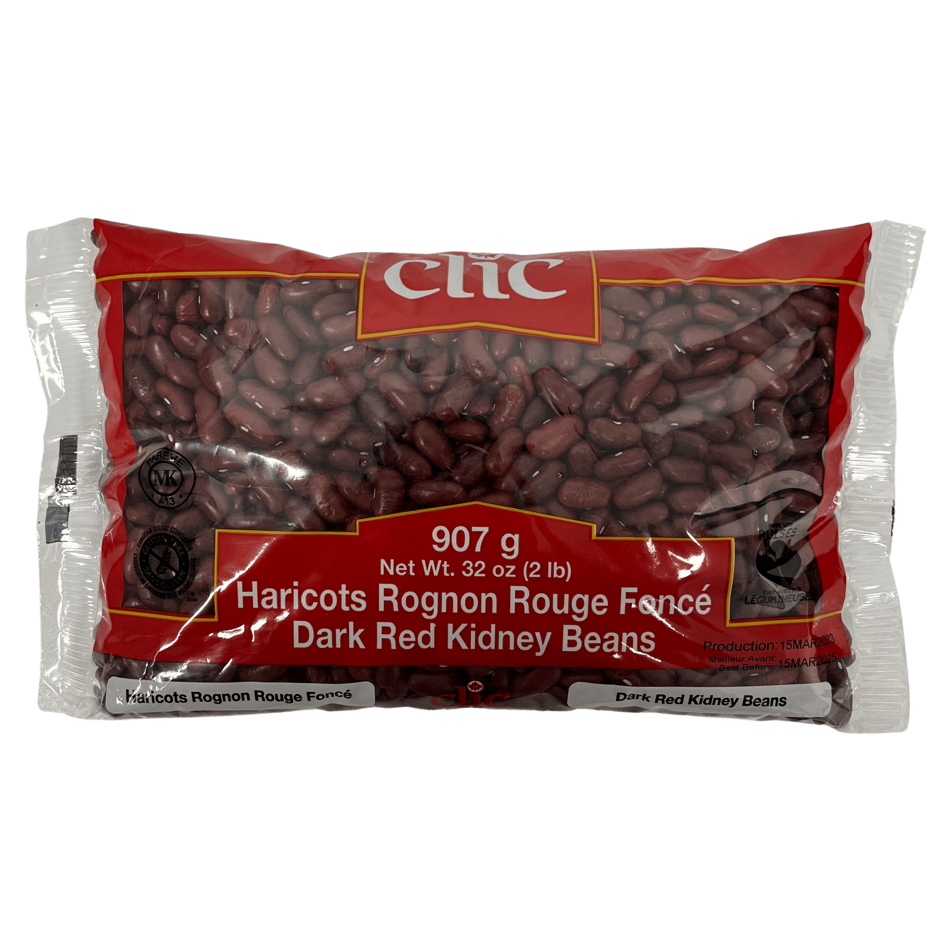 Clic Dark Red Kidney Beans 907g Damaski