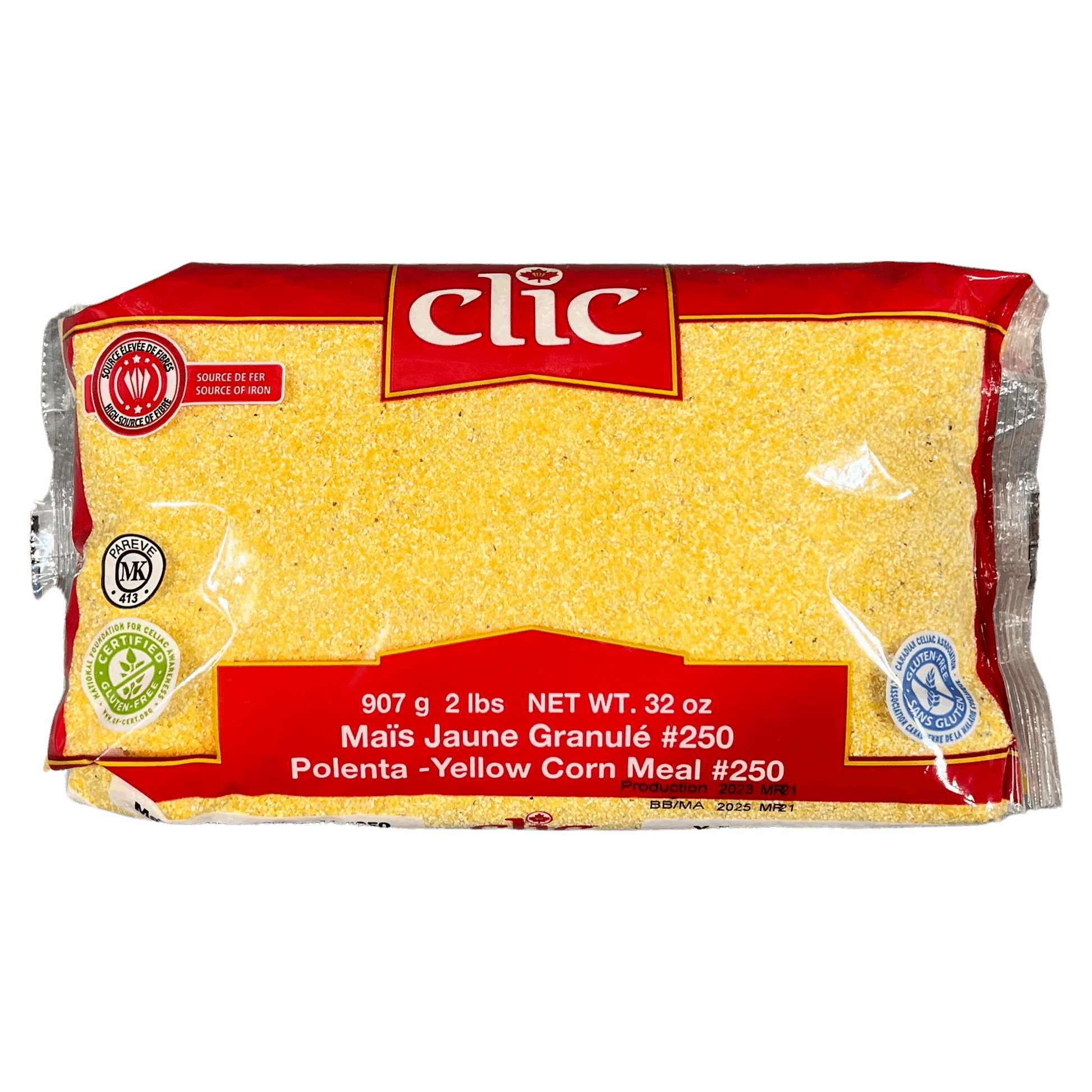 Clic Fine Yellow Corn Meal #250 907g Damaski