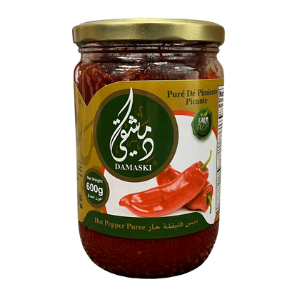 Damaski Hot Pepper Puree 600g
